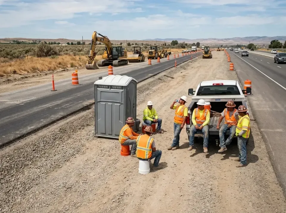 highway-road-construction-crew-007 — frequently asked questions, Porta Potty and Restroom Rentals in Emeryville, CA